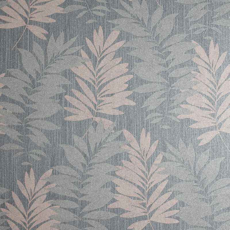 Bernis Slate Palm Leaf Wallpaper image number 0