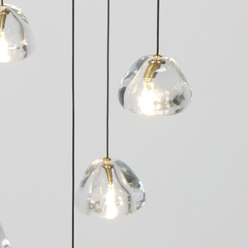 118" Long Chandelier Large Hanging  Crystal Lighting for Stairs High Ceiling image number 7