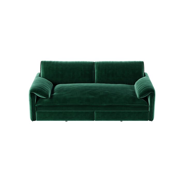 Lescet Velvet Pull‑Out Sleeper Sofa Bed