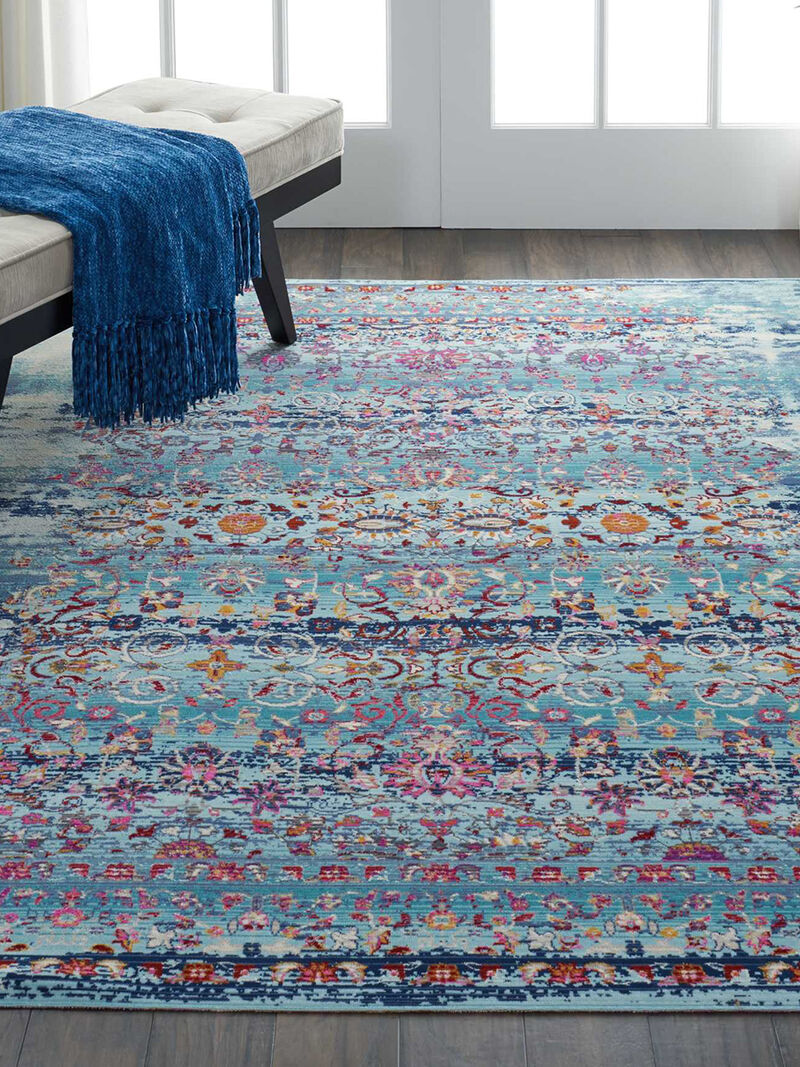 Vintage Kashan VKA02 Blue 4' x 6' Rug