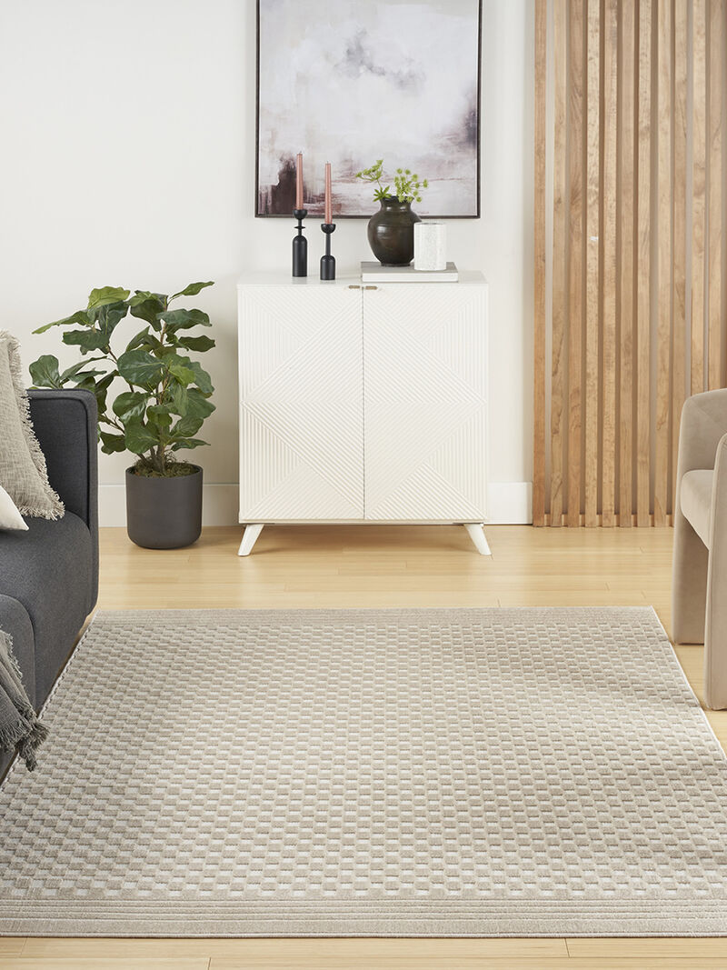 Care Free CAF02 Beige 3'11" x 5'11" Rug