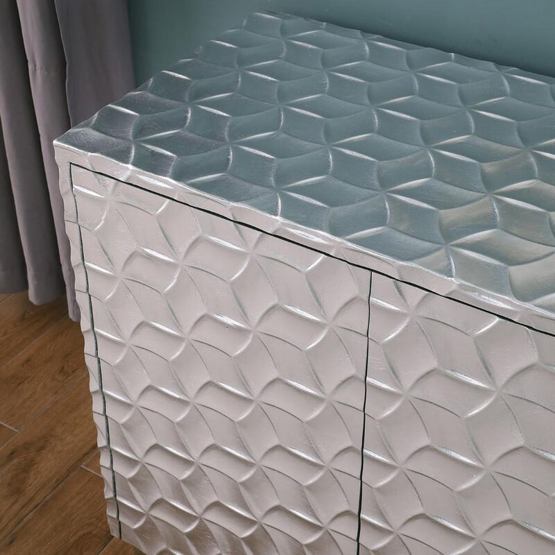 Best Master Furniture Ferdi 65 Silver Sideboard