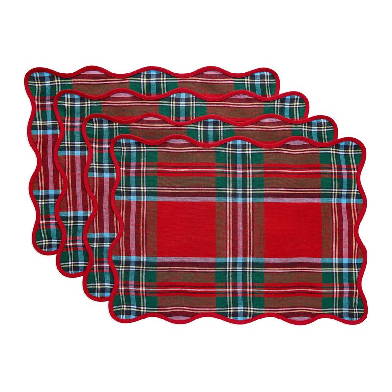Linen Placemats - Giselle Scallop Edge image number 0
