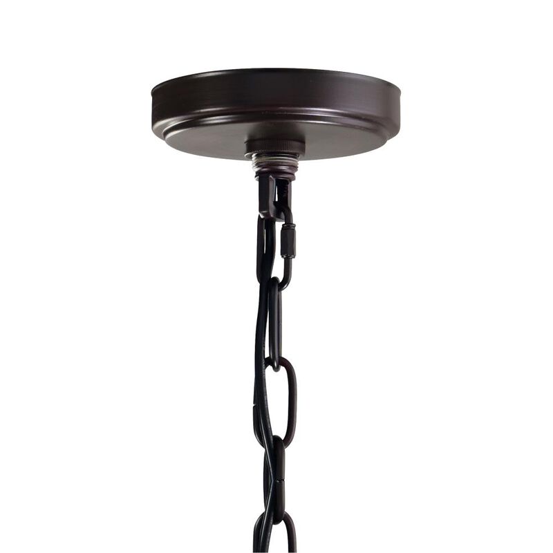 Litani 4 Light Down Chandelier With Brown Finish