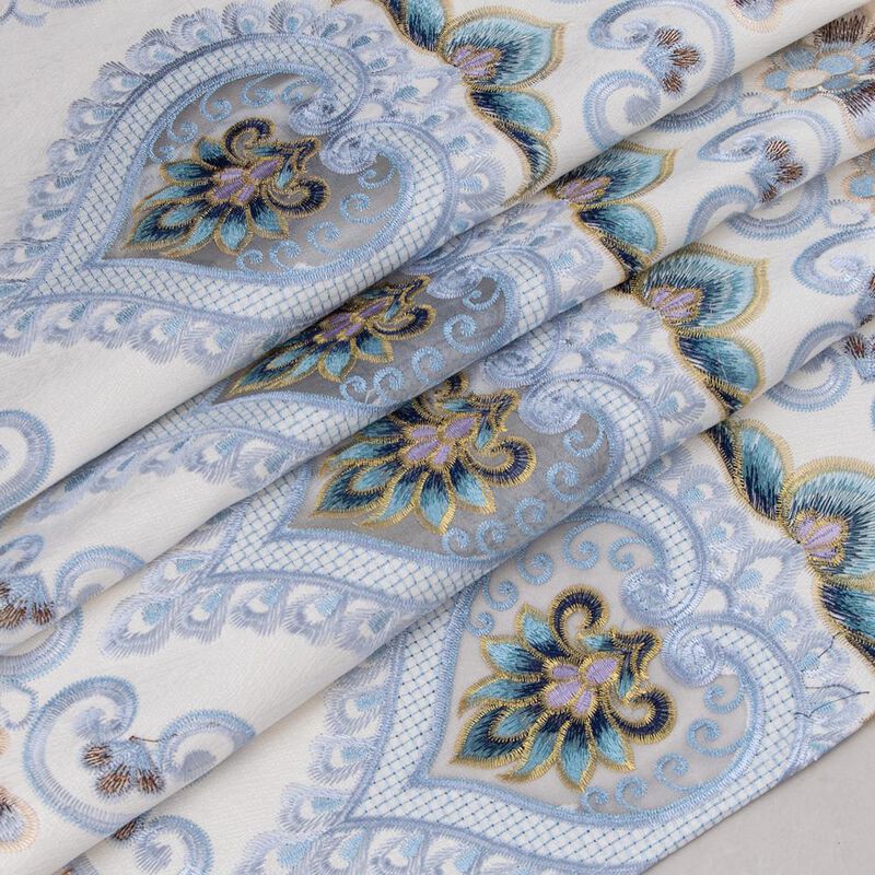 RT Designers Collection Bonnie Macrame Rod Pocket Room Darkening Curtain Panels for Living Room 52" x 84" Beige