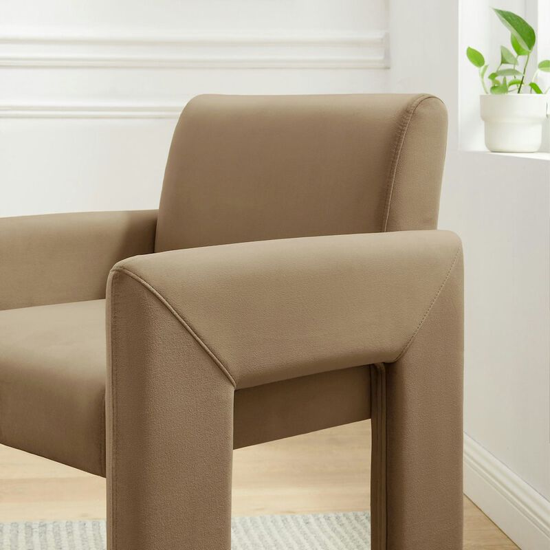 Daven Stain-Resistant Performance Velvet Dining Armchair image number 8