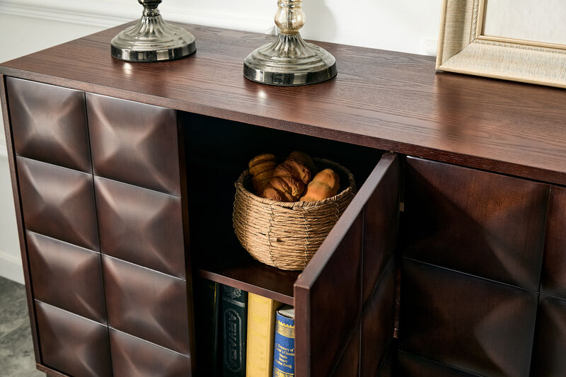 Bisirm 60" Push-to-Open Sideboard image number 4