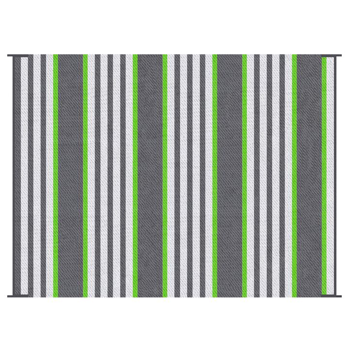 Outsunny Reversible Outdoor Rug with Carry Bag 9' x 12' Plastic Straw Rug