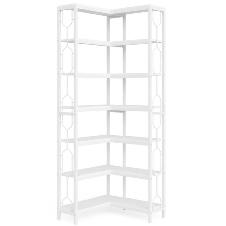 Tribesigns 7-Tier Corner Bookshelf