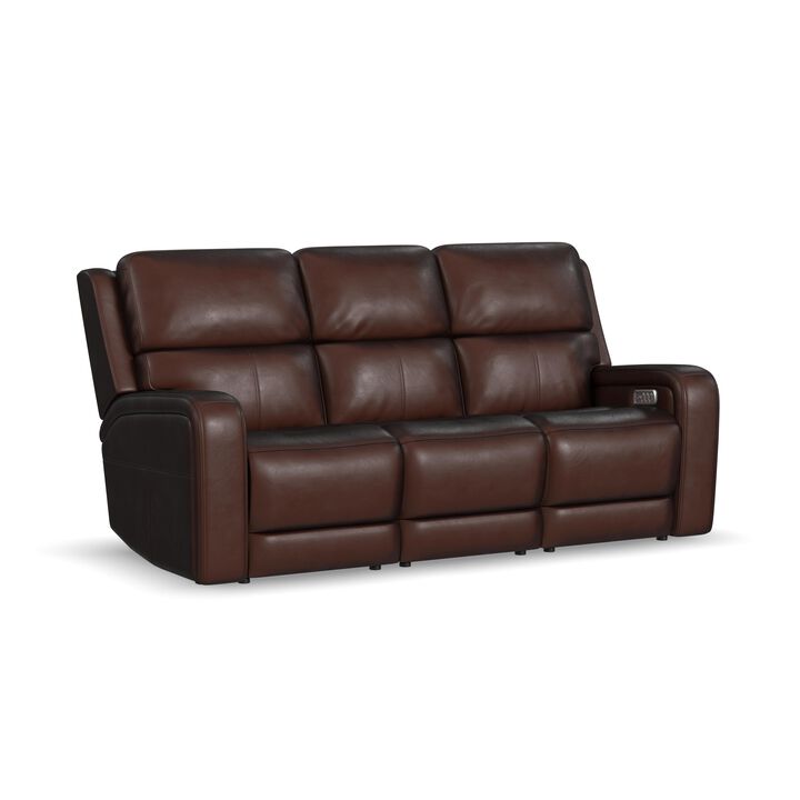 Oasis Truffle Power Reclining Sofa
