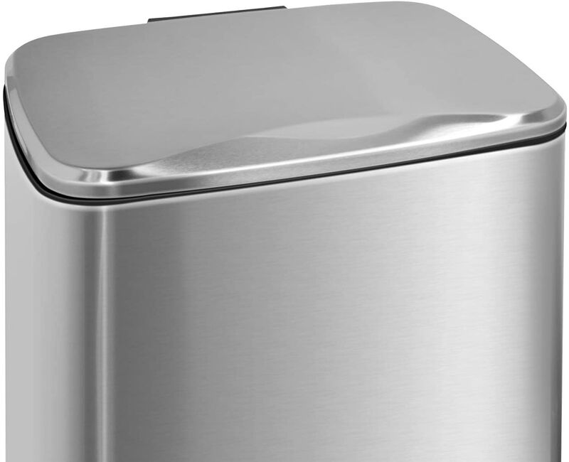 1.3 Gallon Stylish Shape Stainless Steel Trash Can