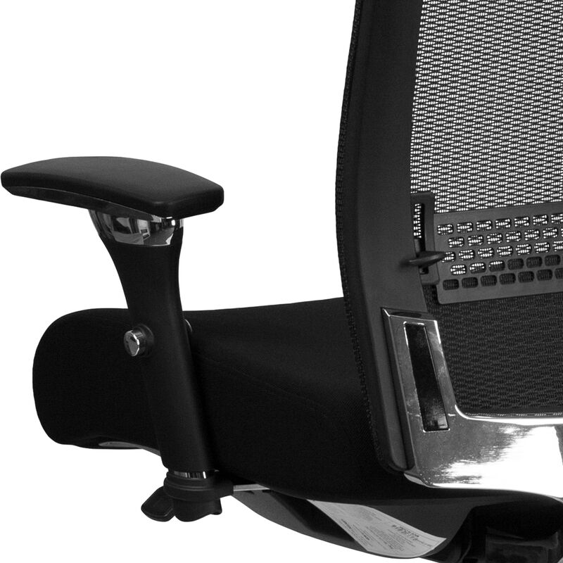 HERCULES Series 24/7 Intensive Use 300 lb. Rated Mesh Multifunction Ergonomic Office Chair with Seat Slider image number 7