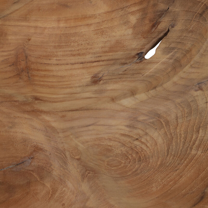 24" Teak Leaf Bowl, Natural image number 4