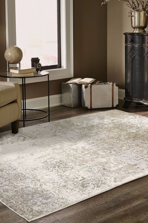 Nebulous 1330E Beige/Ivory 3'3" x 5' Rug