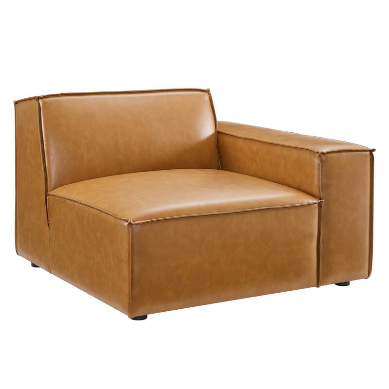 Restore Vegan Leather 3-Piece Sofa Brown EEI-4708-TAN image number 5
