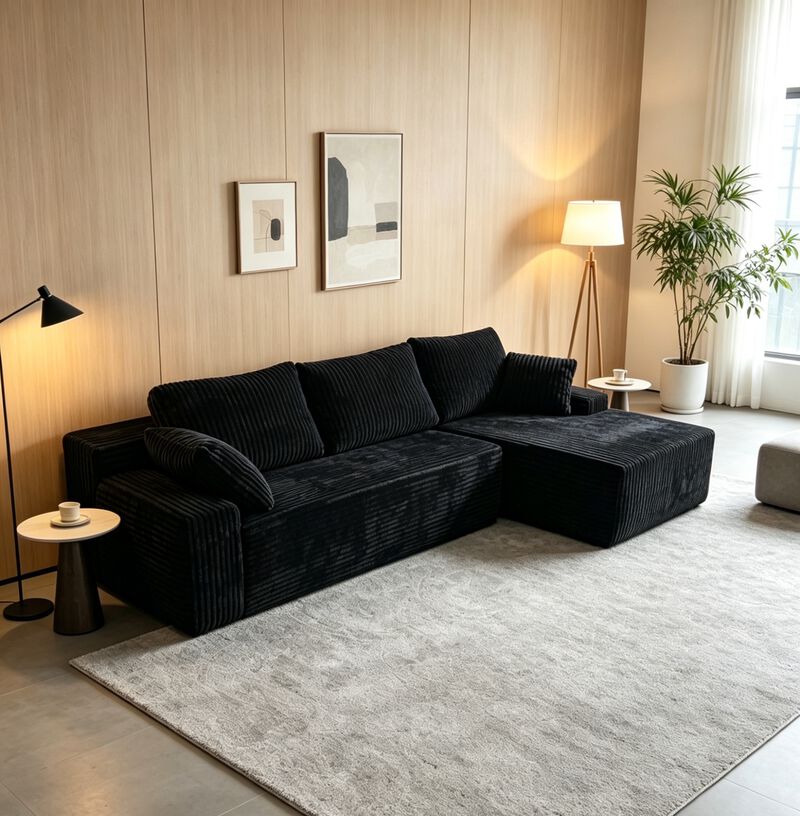 Snexli Compressed L-Shape Sectional Sofa image number 2