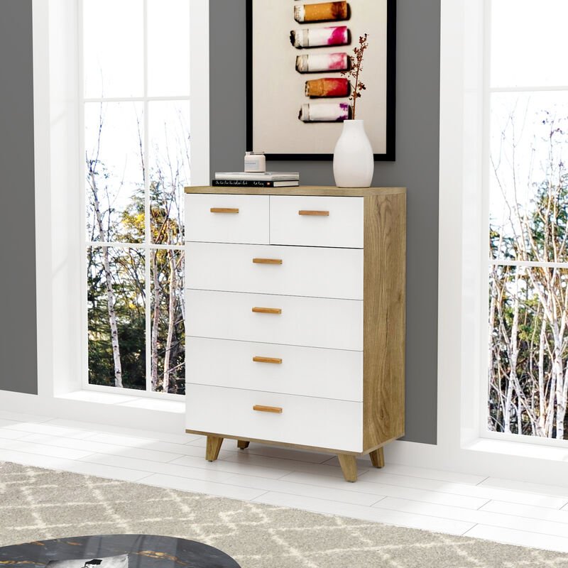 Habitrio Wood Drawer Dresser