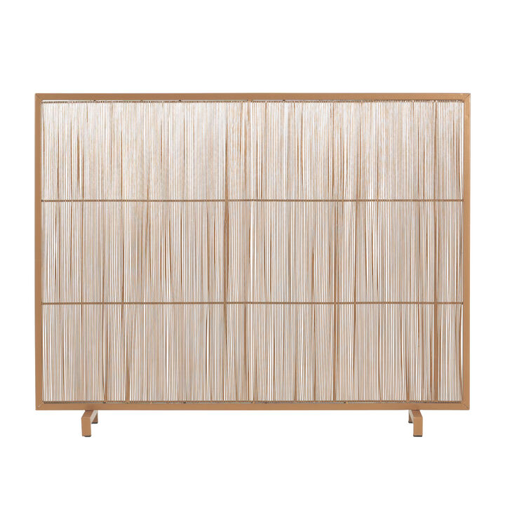 Christopher Knight Home Shanice Modern Rectangular Metal Single Panel Fireplace Screen