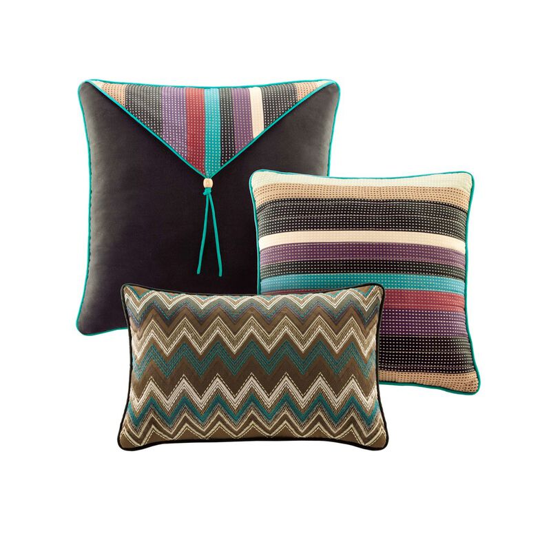 Gracie Mills Clayton Reversible Quilt Set with Throw Pillows