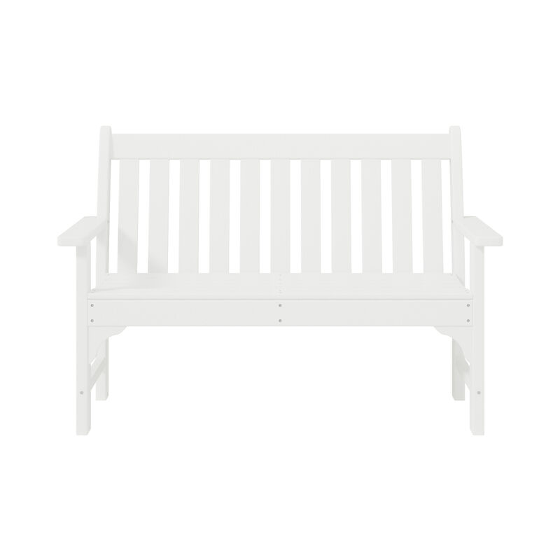 WestinTrends Outdoor 2-Person All-Weather HDPE Front Porch Garden Bench image number 0