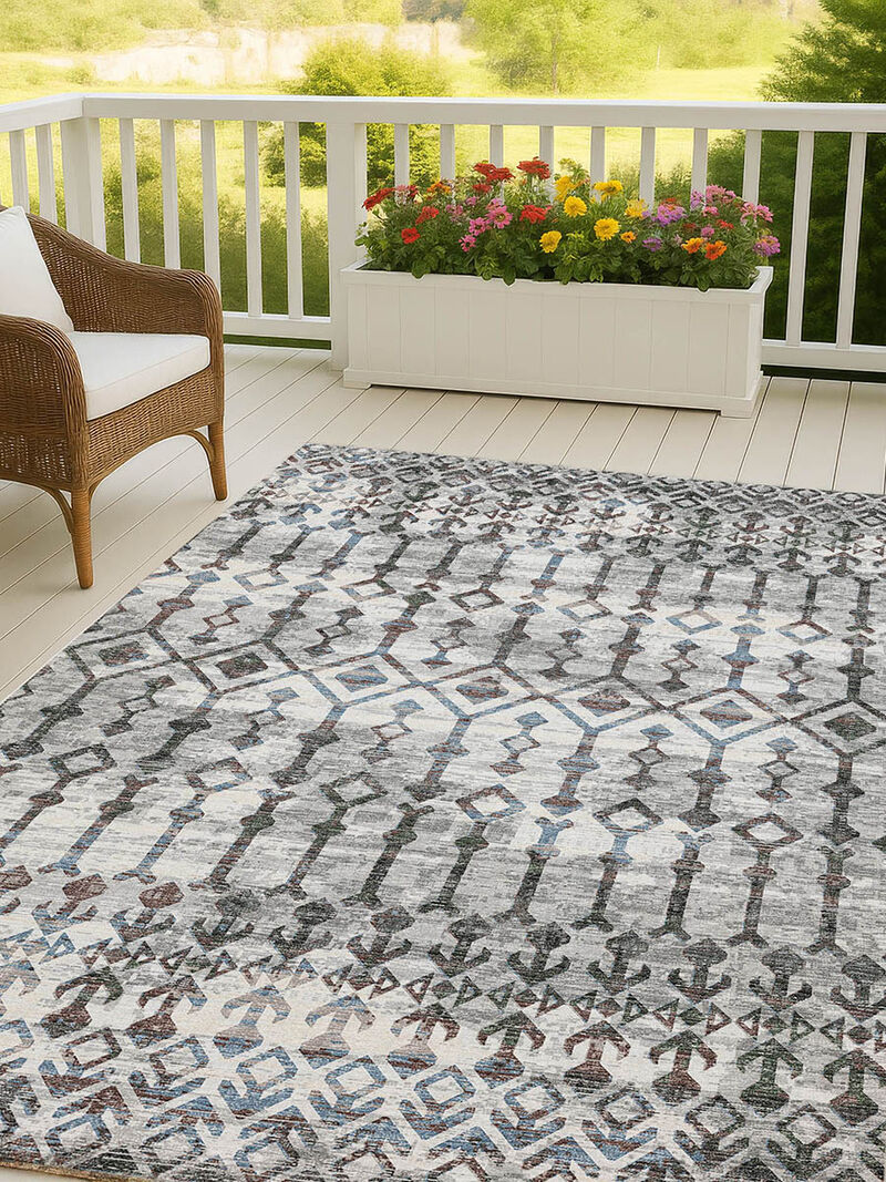 Brisbane BR8 Silver 3' x 5' Rug
