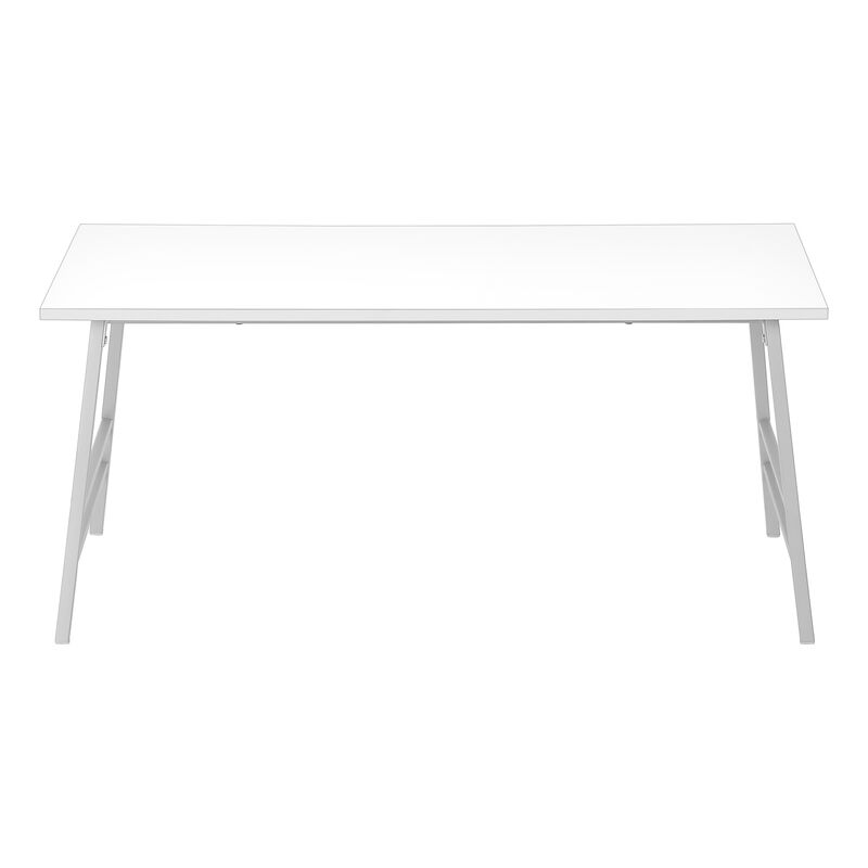 Monarch Specialties I 3790 Coffee Table, Accent, Cocktail, Rectangular, Living Room, 40"L, Metal, Laminate, White, Grey, Contemporary, Modern image number 4