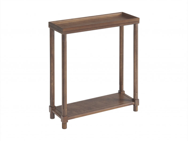 Set of 2 Wood Rectangular End Tables with Shelf, Compact Side Tables for Any Room