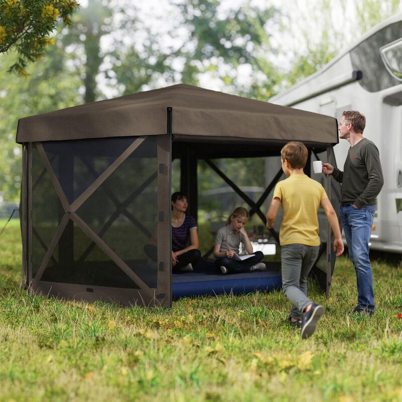 Hivvago Hexagon 12x12 Pop Up Canopy Shelter image number 1