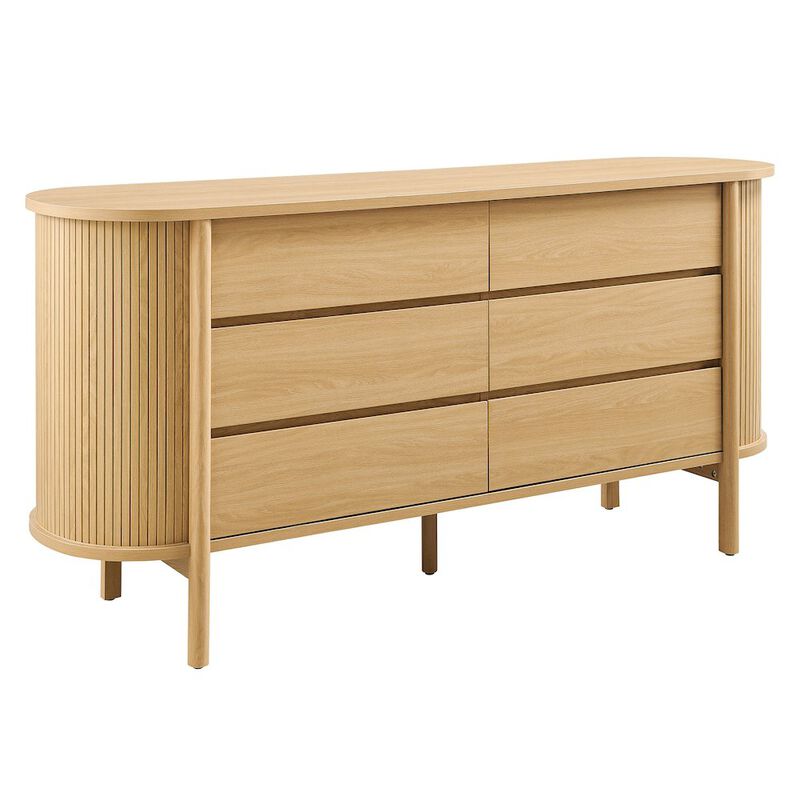 Cadence 6-Drawer Curved Dresser image number 0