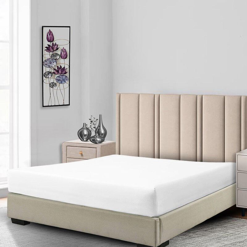 Egyptian Linens - Low Profile Fitted Sheet (7-10 Inches) Soft Cotton Sateen - Made in USA