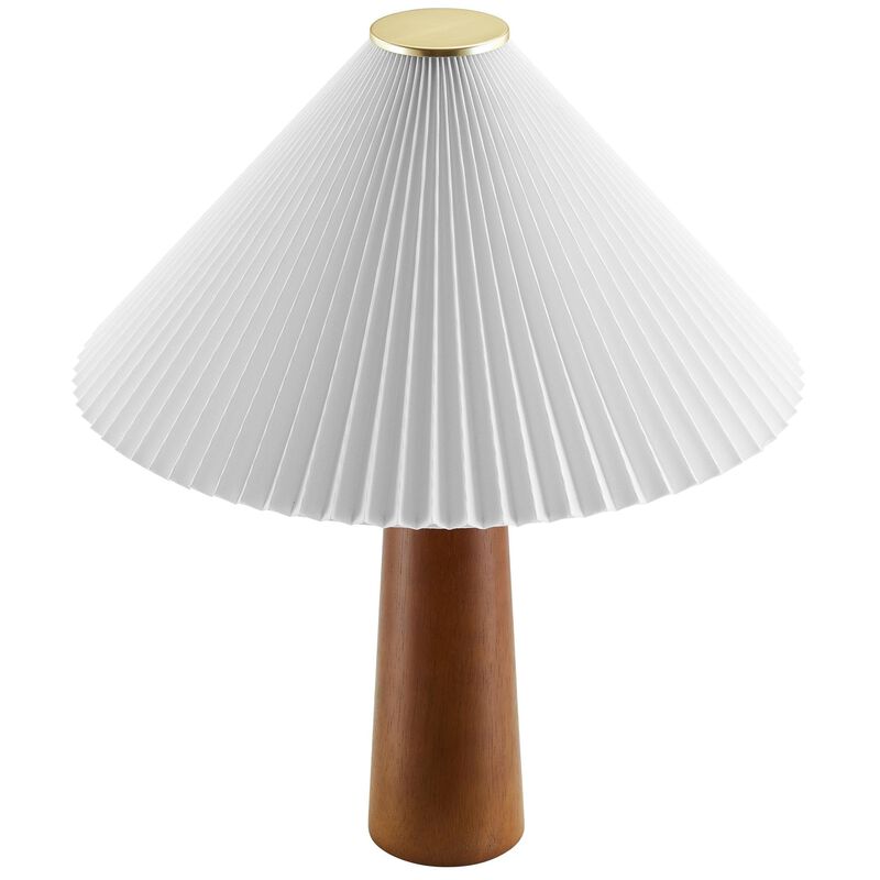 Modway Jessica Pleated Table Lamp in Walnut image number 8