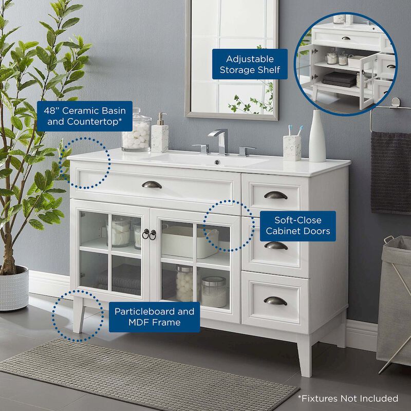 Isle 48" Bathroom Vanity Cabinet image number 9