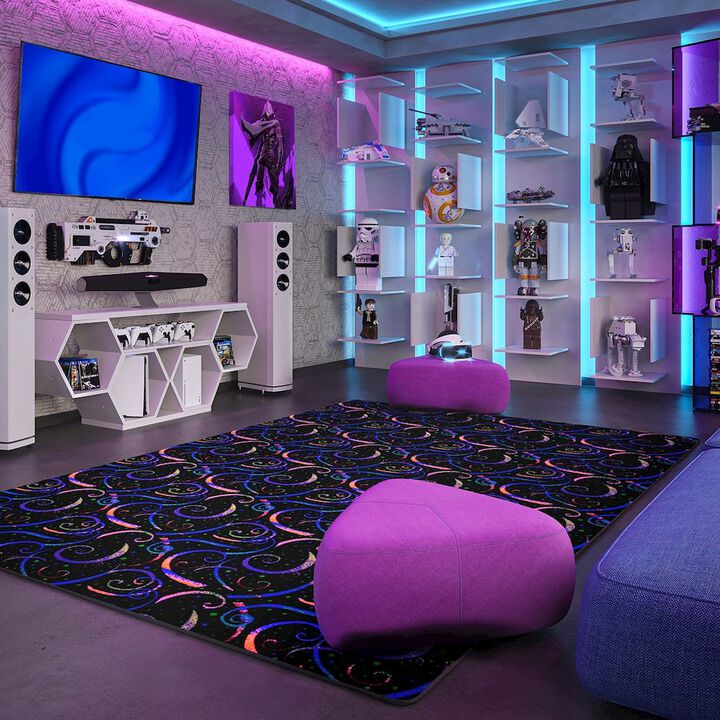 Joy Carpets Neon Lights Dynamo Area Rug