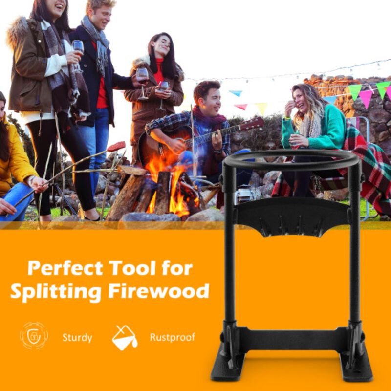 Firewood Kindling Splitter with Sharply Blade for Fireplace BBQ