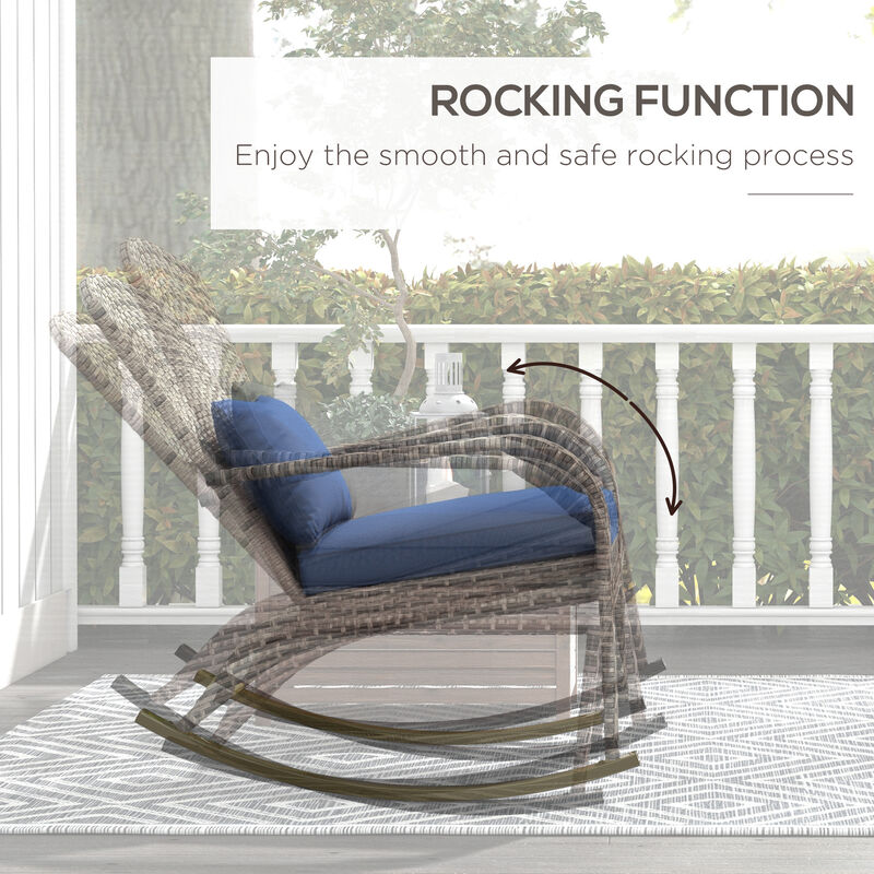 Hivvago Patio Wicker Adirondack Chair image number 3