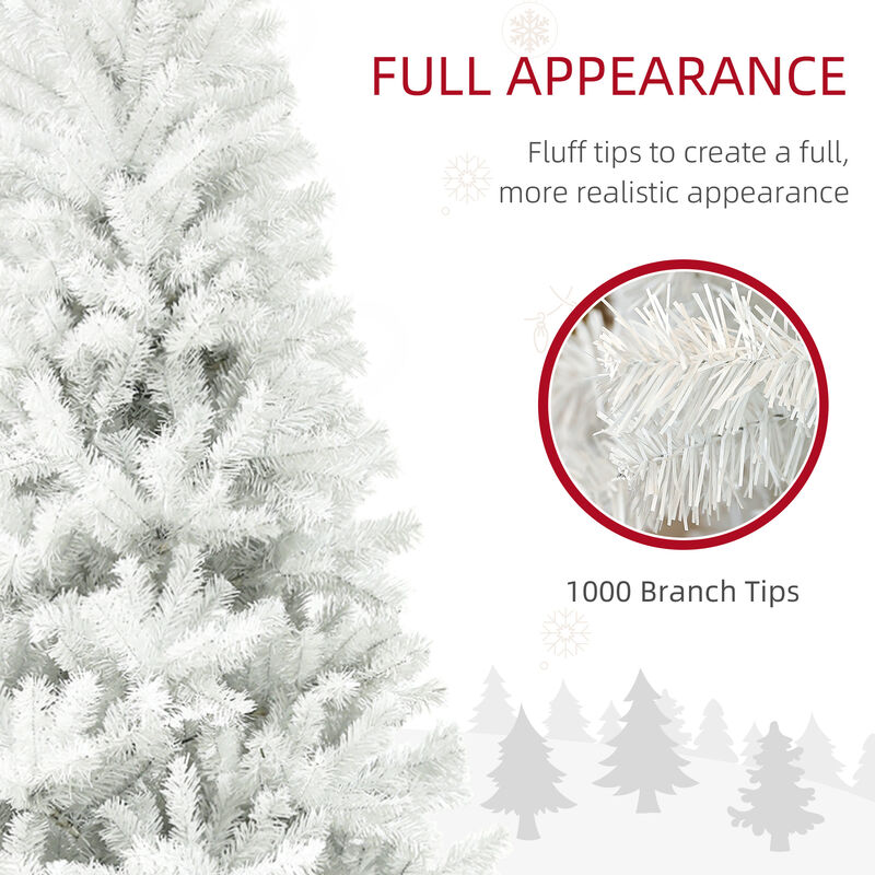 BreeBe 6 ft Artificial Christmas Tree Full Shape with 1000 Tips image number 4