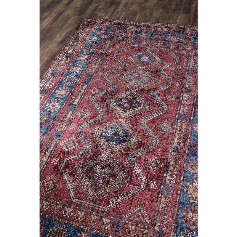 Momeni Traditional Rectangle Area Rug, Burgundy, 6' X 9'
