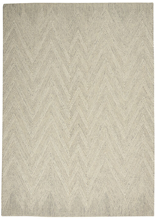 HomeRoots Wool Chevron Area Rug