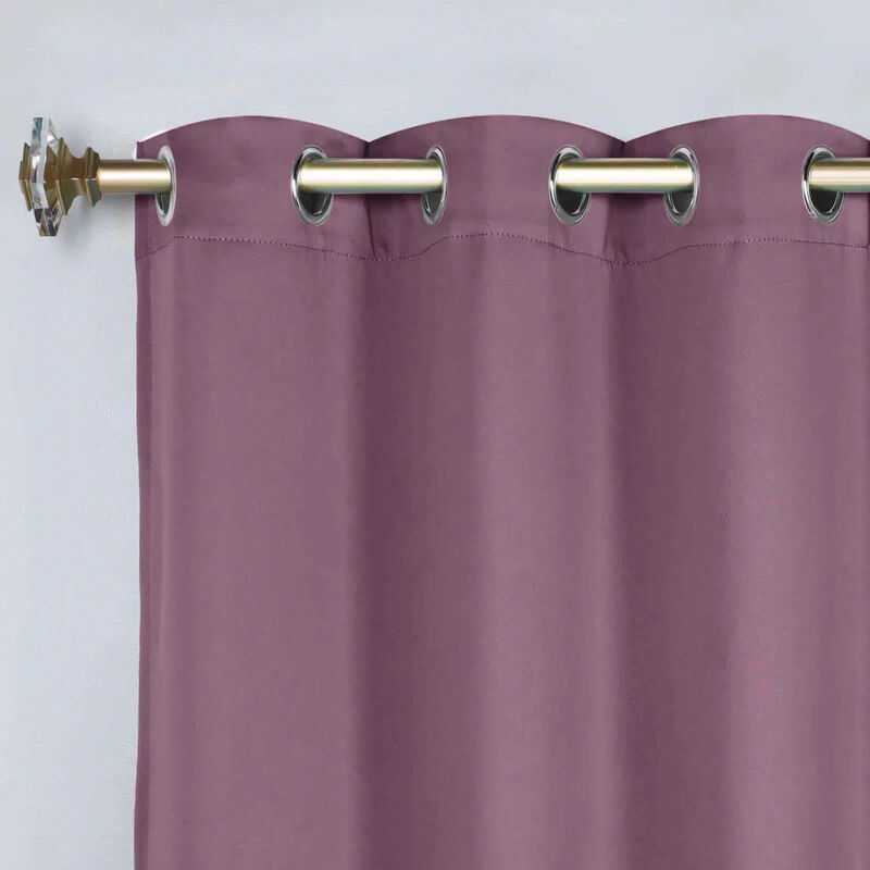 Set of 2 Classic Modern Room Darkening Blackout Curtains image number 2