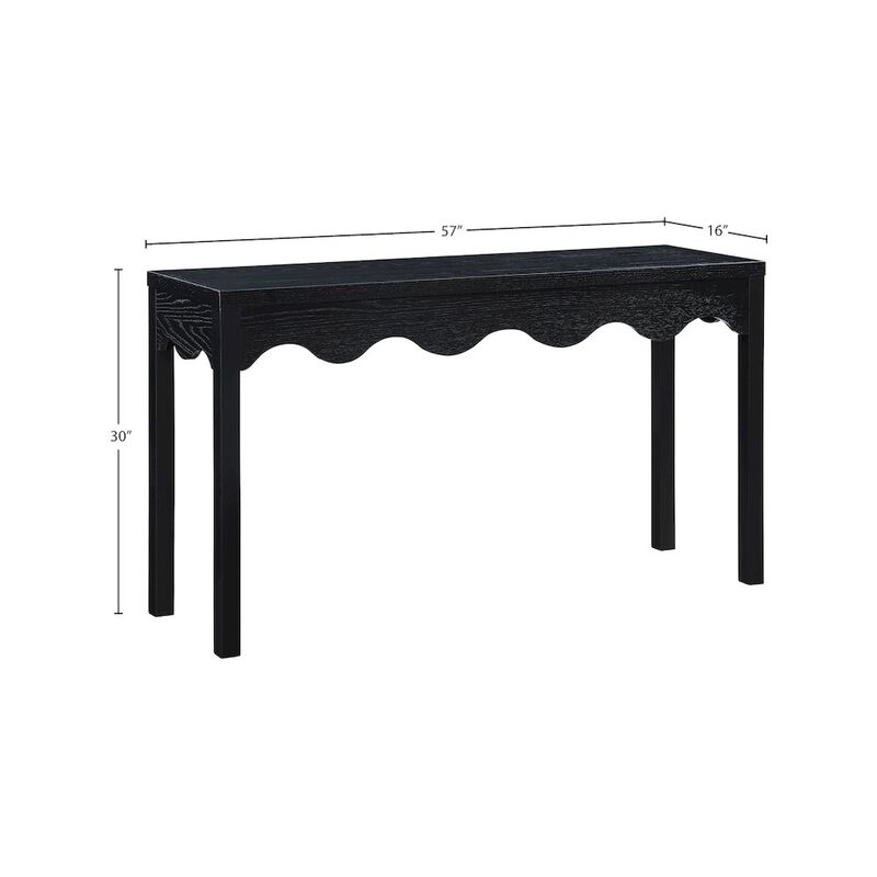 Meridian Furniture Fiora Black Console Table