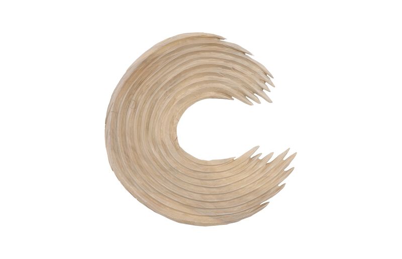 Swoop Bleached Wood Large Wall Art image number 0