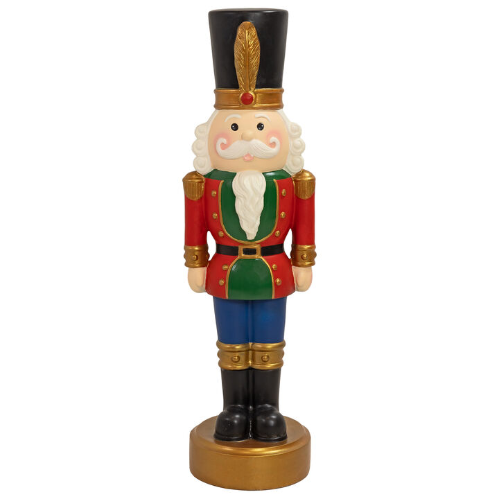 Sunnydaze Tommy the Toy Soldier Nutcracker Statue - 37" H