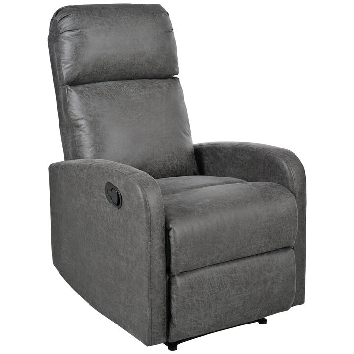 Merax Modern Manual Recliner Chair Home Theater Chair with Adjustable Backrest for Living Room