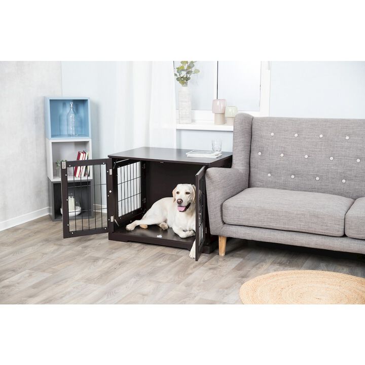 TRIXIE Dog Crate, Wooden Indoor Kennel Furniture for Dogs