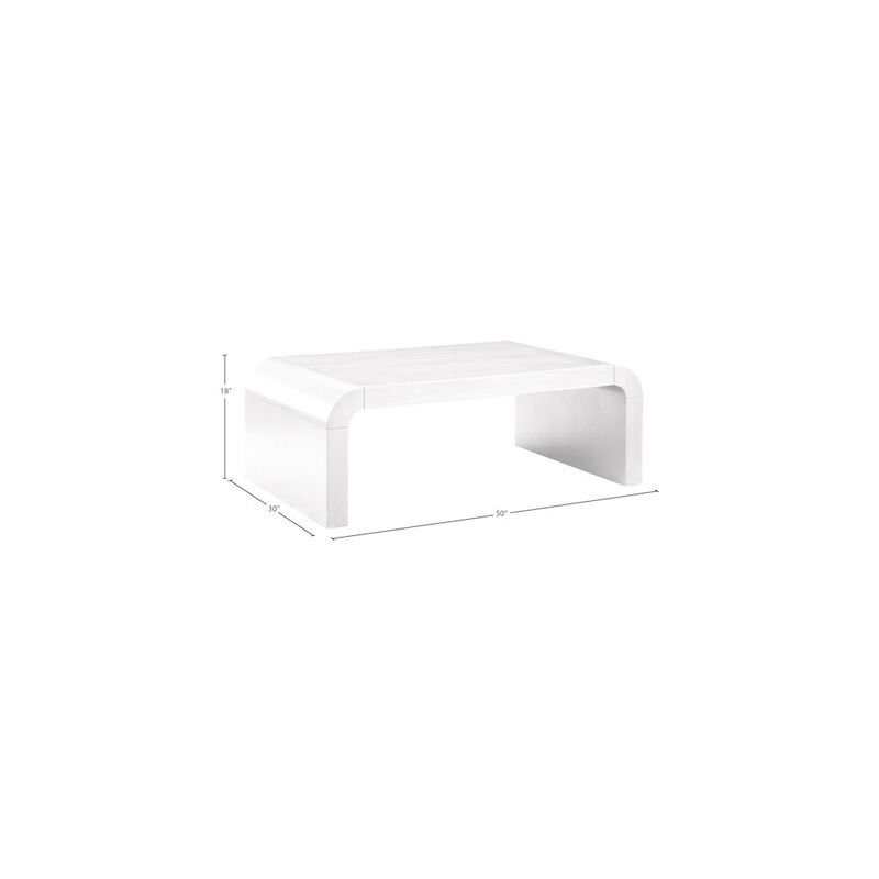 Meridian Furniture Artisto White Coffee Table