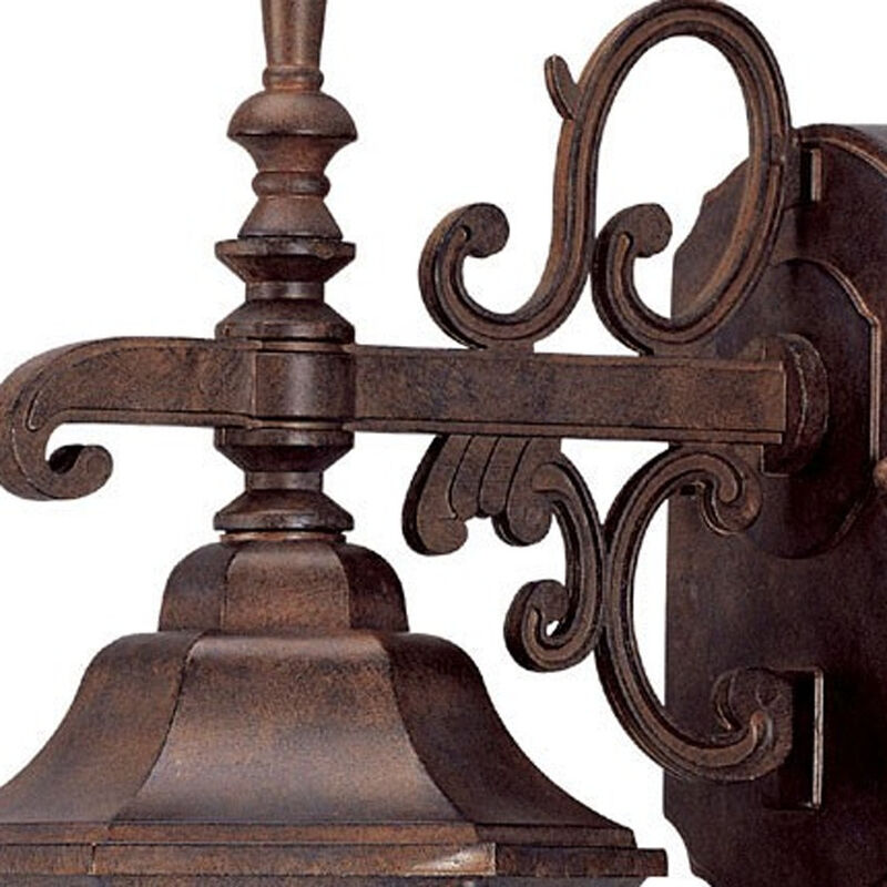 Classic Domed Hanging Glass Lantern Wall Light &ndash; Outdoor Fixture for Front Porch