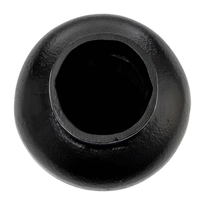 Metal,15"h, Mid Ellipsoid  Vase,black image number 3