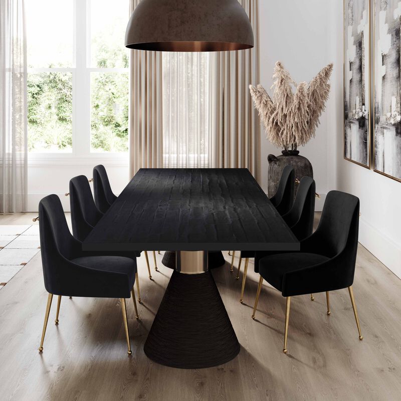 Rishi Black Rope Rectangular Table image number 1
