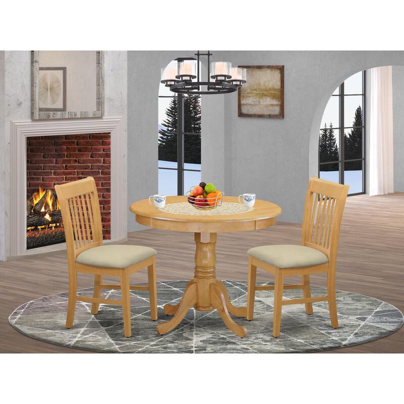 3 Pc Table and chair set - Kitchen Table and 2 Dining Chairs