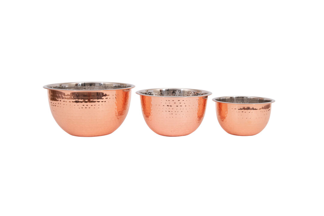 4‑Piece Stainless Steel Measuring Cups, Copper Finish